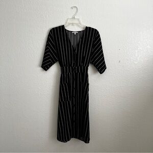 Charlotte Russe Black and White Midi Dress